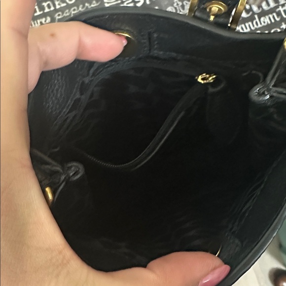 NWT Rebecca Minkoff black leather mini crossbody tote. - Picture 9 of 10